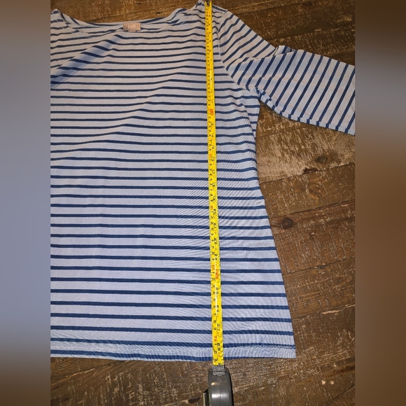 Jjill Striped Blue Coastal Grandma Women's Top Sz Xl - Picture 4 of 9